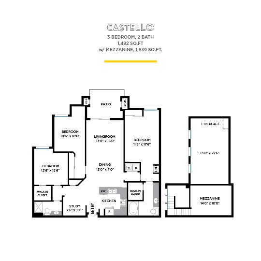 Castello floor plan