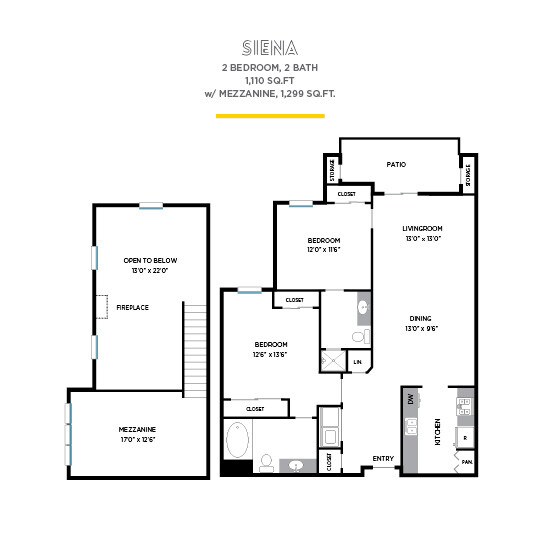 Siena floor plan