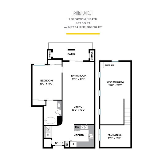 Medici floor plan