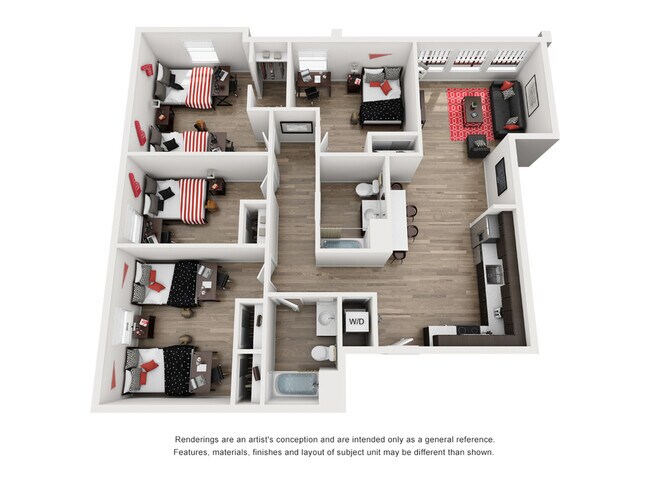 4BR/2BA - Pano B Shared floor plan