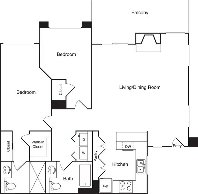 Brentwood 2nd Floor 606-3209 floor plan