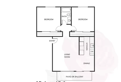 Two Bedroom 119 floor plan