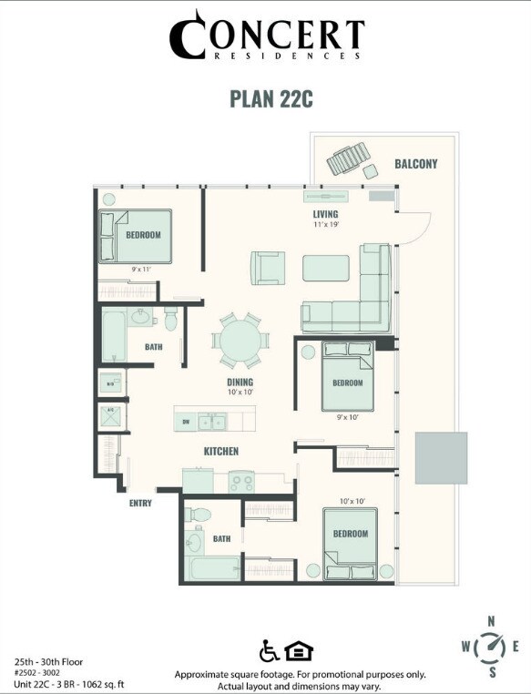Concert 26 3x2 2505 floor plan
