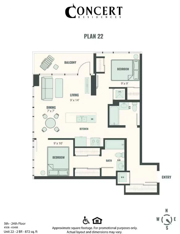 Concert 22 2x2 0508 floor plan