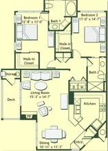 2x2-1195 2304 floor plan