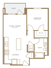 1 Bed/1 Bath-13A 403 floor plan
