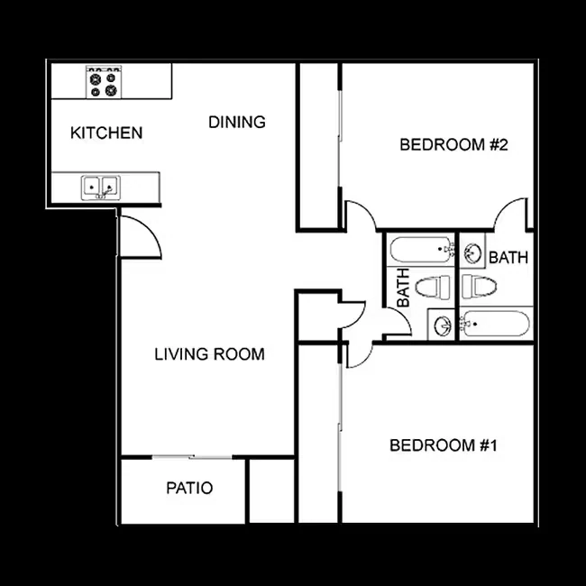 Ravine 2x2 25 floor plan