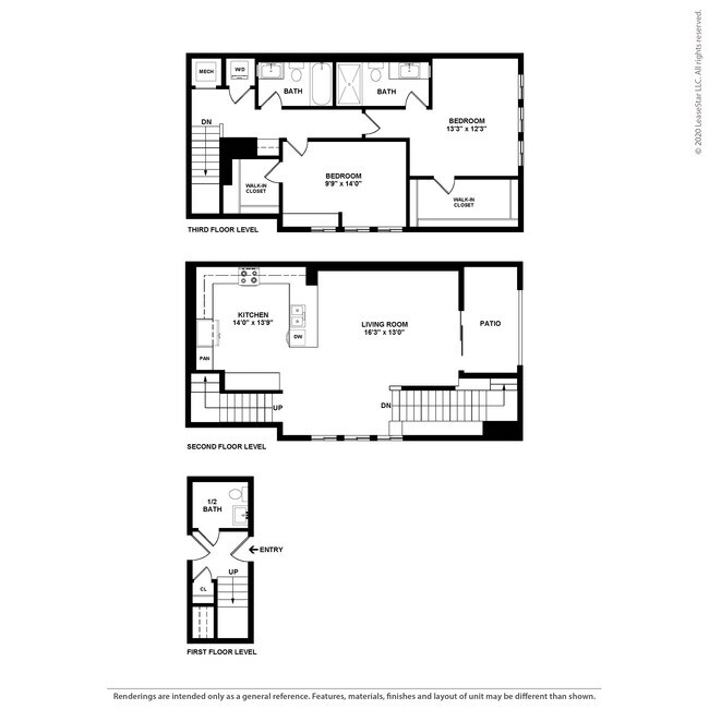 Plan B2 - Townhome A-3116 floor plan