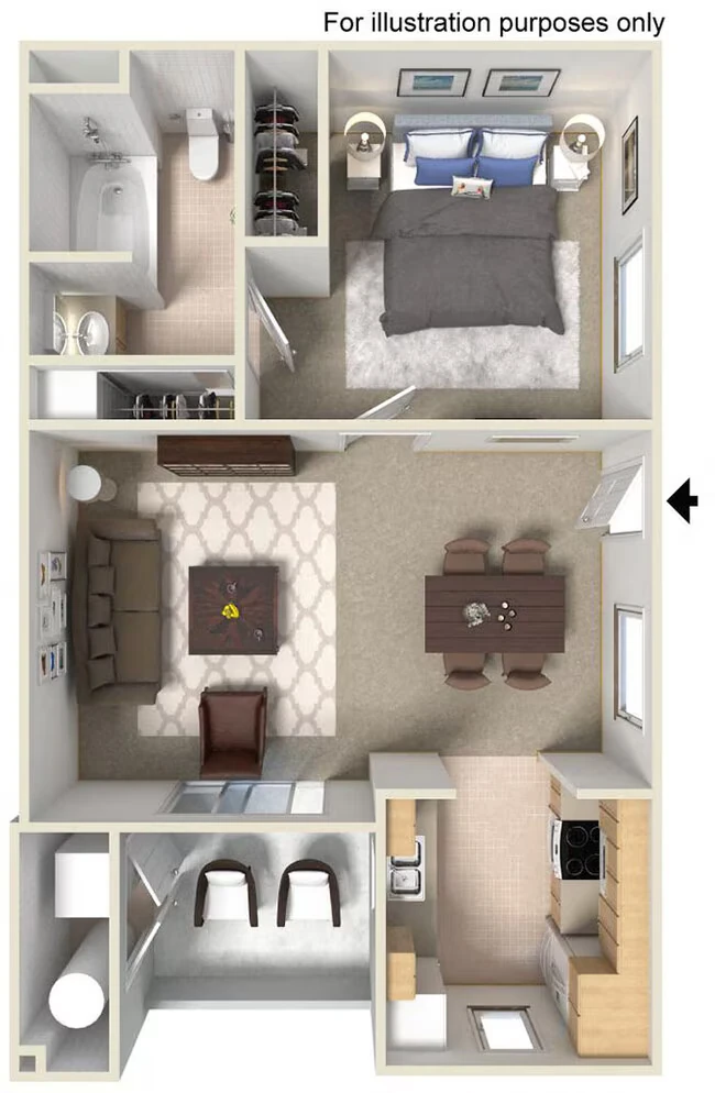 1 x 1 038 floor plan