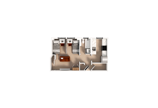 1 Bedroom | 1 Bath Shared-Standard floor plan