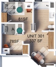 Double Suite Shared-Deluxe floor plan