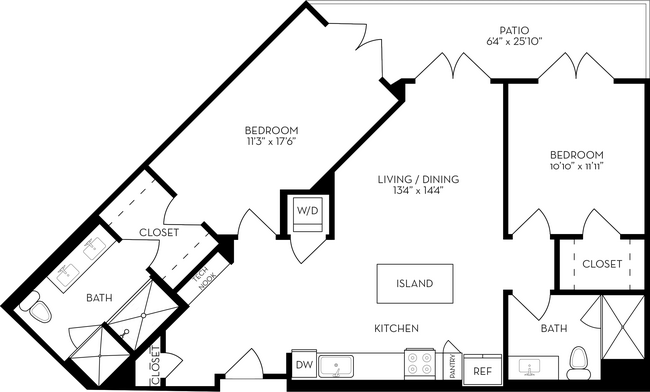2T 828 floor plan