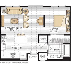 Mirada - Studios 1169 floor plan