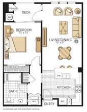 Tesoro - One Bedrooms 1171 floor plan