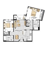 Verona - Two Bedrooms 1009 floor plan