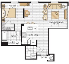 Toscana - Studio 1307 floor plan