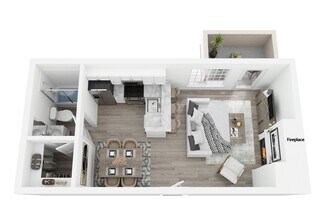 The Cambridge C2 1-114 1-114 floor plan