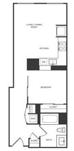 Jr 1 Bed/1 Bath-LL 0729 floor plan