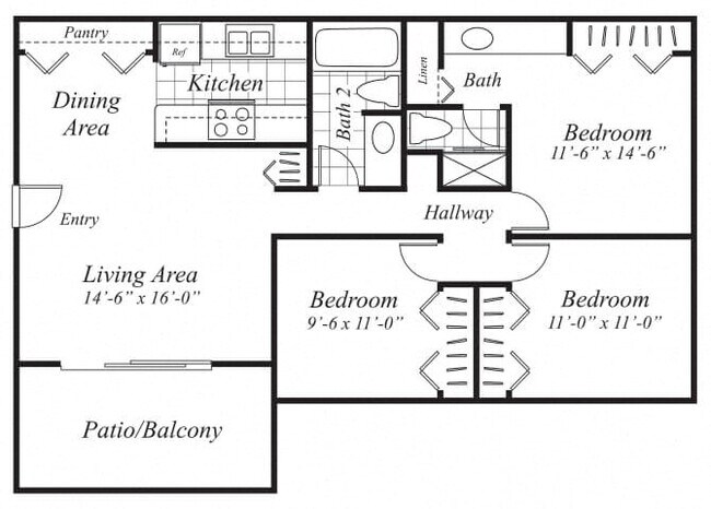 C1 Market Rate GE911C floor plan