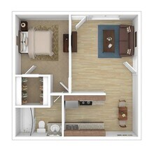 1 BR, 1 BA - 50% 4-82 4-82 floor plan