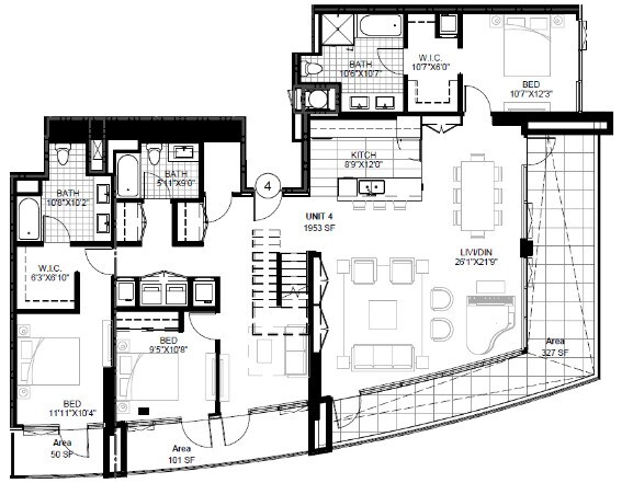 SPIRE 3K 4404 floor plan