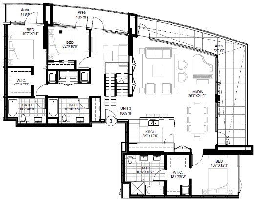 SPIRE 3I 4303 floor plan