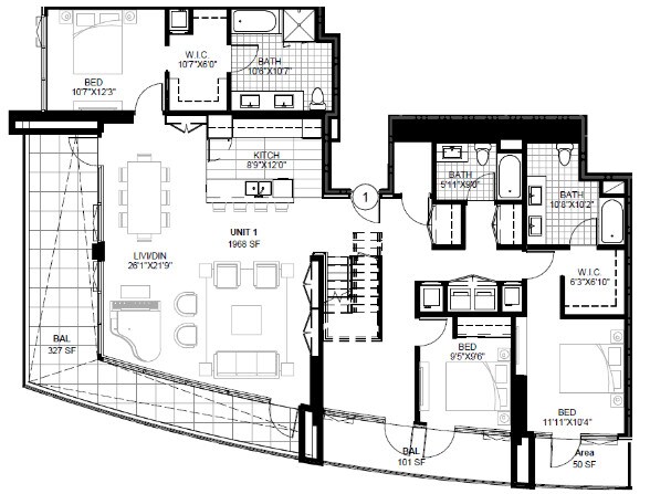 SPIRE 3L 4401 floor plan