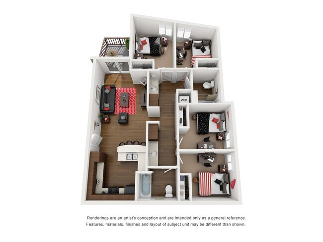 4BR/2BA - Chile 2-B Private floor plan
