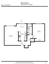 One Bedroom One Bath floor plan