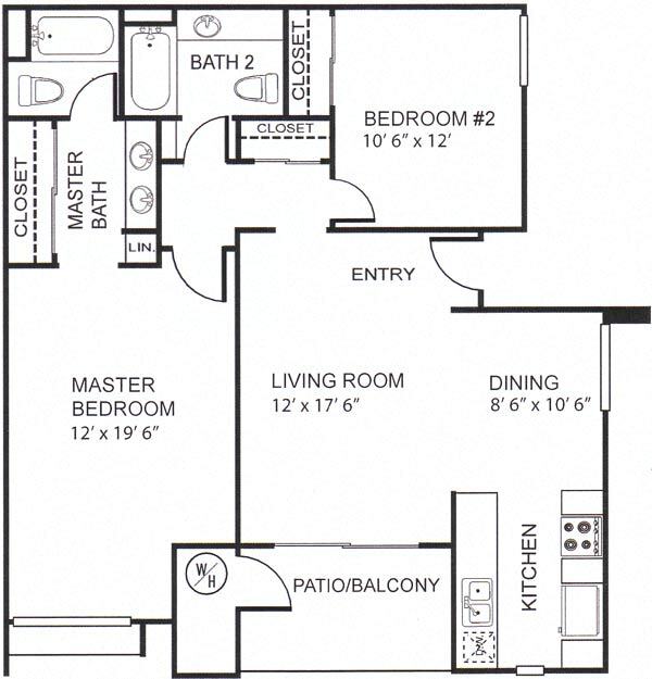 F 1,027 SF Mira Crest Casa Capricorn 11151-23 floor plan