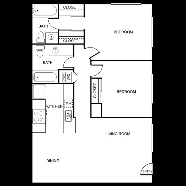Remodeled Units floor plan