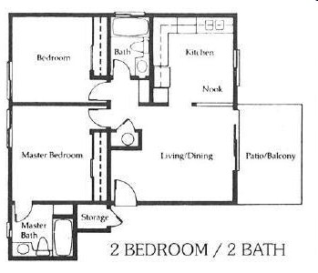 2x2 floor plan