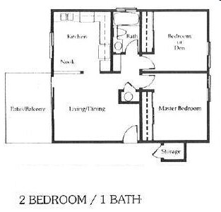 2x1 floor plan
