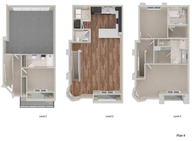 Townhome Four 3 x 3.5 06-112 floor plan