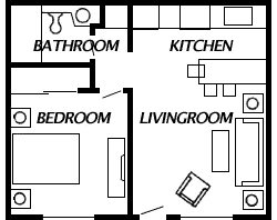 Basic! Utilities Paid from $1695 floor plan