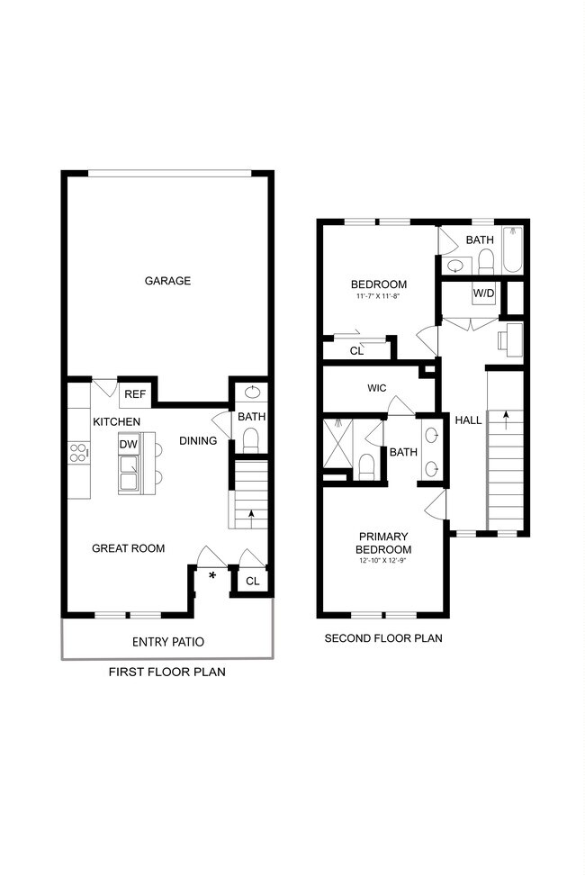 2 Bedroom Townhome 46-2 floor plan