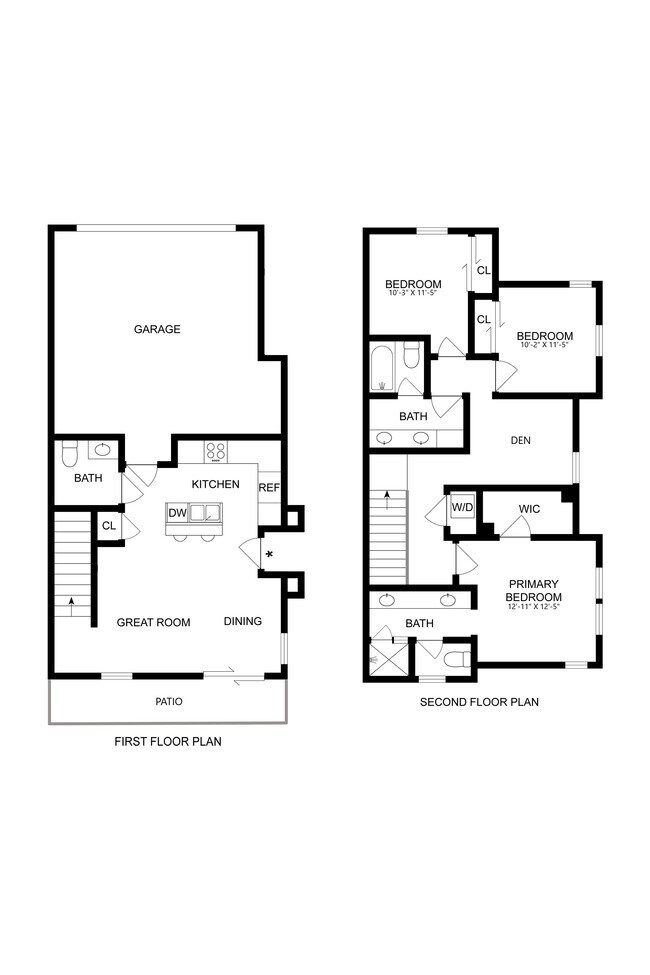 3 Bedroom Townhome 35-1 floor plan