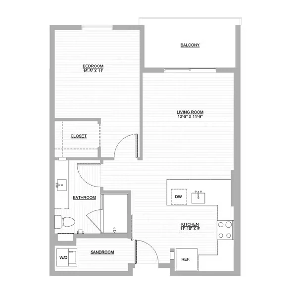 A1.1 211 floor plan