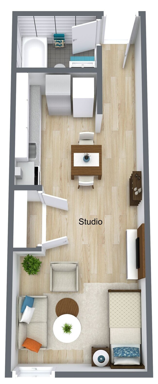 Studio | C1 | Floor 1 2330-105 floor plan