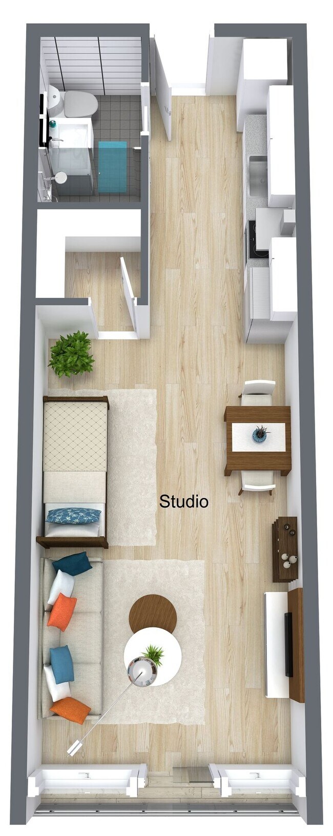 Studio | C2 | Floor 1 2330-110 floor plan