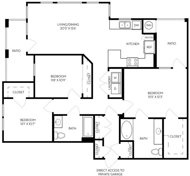 Residence 12 12-102 floor plan