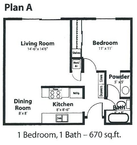 A floor plan