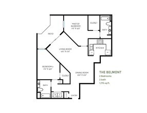 Belmont – South floor plan