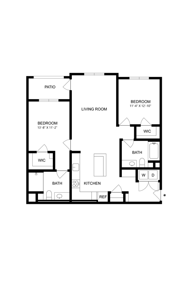 B2A 3-223 floor plan