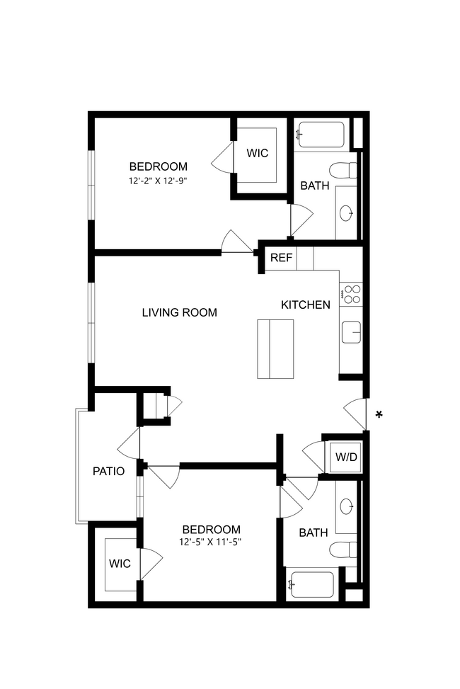 B1B 5-424 floor plan