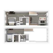 Two Bedroom 1207 floor plan