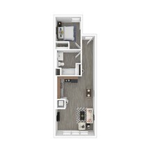 One Bedroom 3209 floor plan