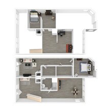 Two Bedroom Live-Work Loft 1107 floor plan