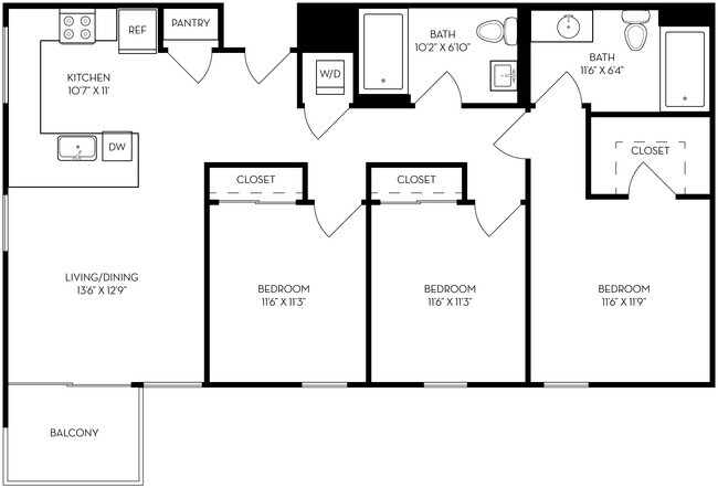 C1 410 floor plan