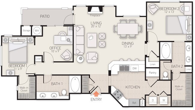Plan 9 D303 floor plan